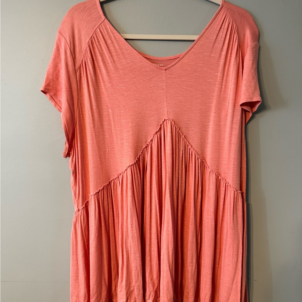 Lane Bryant Coral Short Sleeve Tee